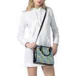 Colorful Tiki Pattern Print Shoulder Handbag