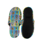 Colorful Tiki Pattern Print Slippers