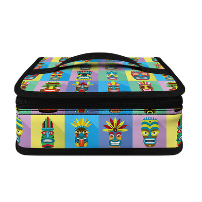 Colorful Tiki Pattern Print Small Lunch Bag