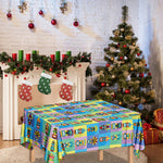 Colorful Tiki Pattern Print Tablecloth