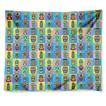 Colorful Tiki Pattern Print Tapestry