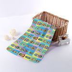 Colorful Tiki Pattern Print Towel