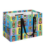 Colorful Tiki Pattern Print Utility Tote Bag
