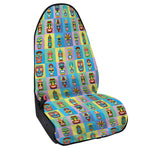 Colorful Tiki Pattern Print Waterproof Car Seat Cover