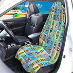 Colorful Tiki Pattern Print Waterproof Car Seat Cover