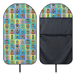 Colorful Tiki Pattern Print Waterproof Car Seat Cover