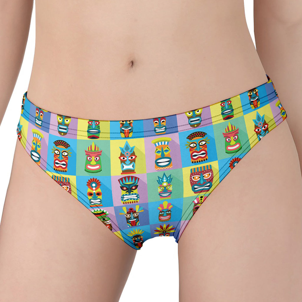 Colorful Tiki Pattern Print Women's Panties