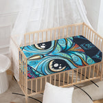 Colorful Tribal Owl Print Baby Crib Sheet