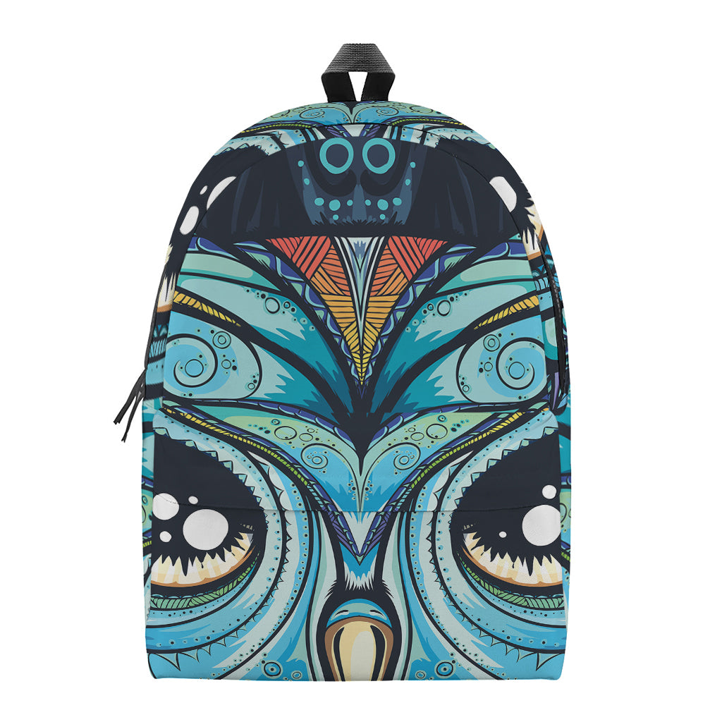Colorful Tribal Owl Print Backpack