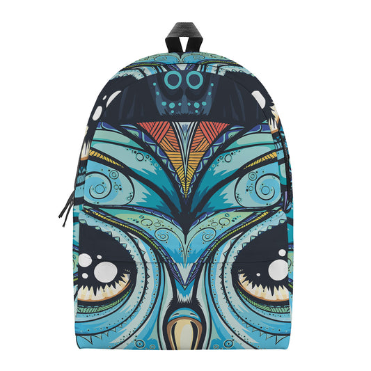 Colorful Tribal Owl Print Backpack
