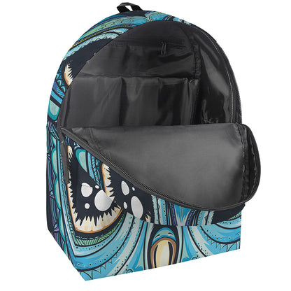 Colorful Tribal Owl Print Backpack