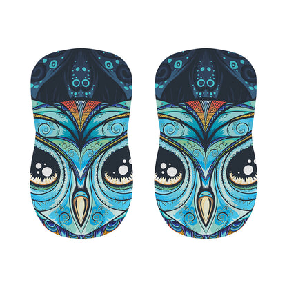 Colorful Tribal Owl Print Bar Stool Covers