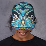 Colorful Tribal Owl Print Baseball Cap