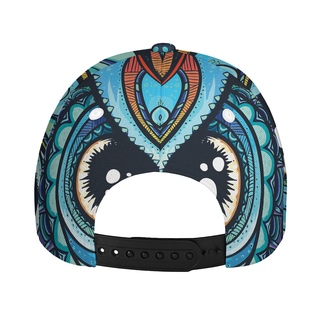 Colorful Tribal Owl Print Baseball Cap