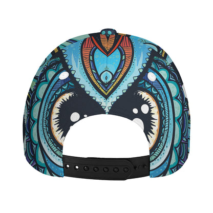 Colorful Tribal Owl Print Baseball Cap