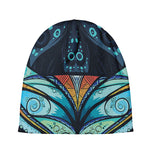 Colorful Tribal Owl Print Beanie