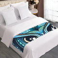 Colorful Tribal Owl Print Bed Runner