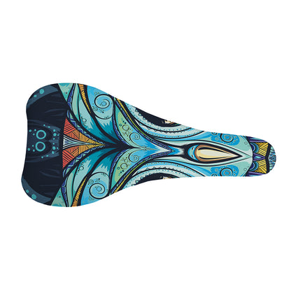 Colorful Tribal Owl Print Bicycle Seat Cover