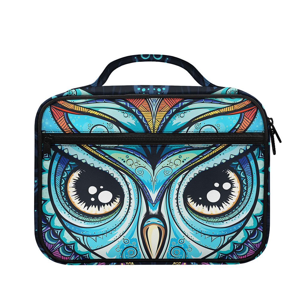 Colorful Tribal Owl Print Briefcase Bible Bag