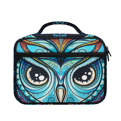 Colorful Tribal Owl Print Briefcase Bible Bag