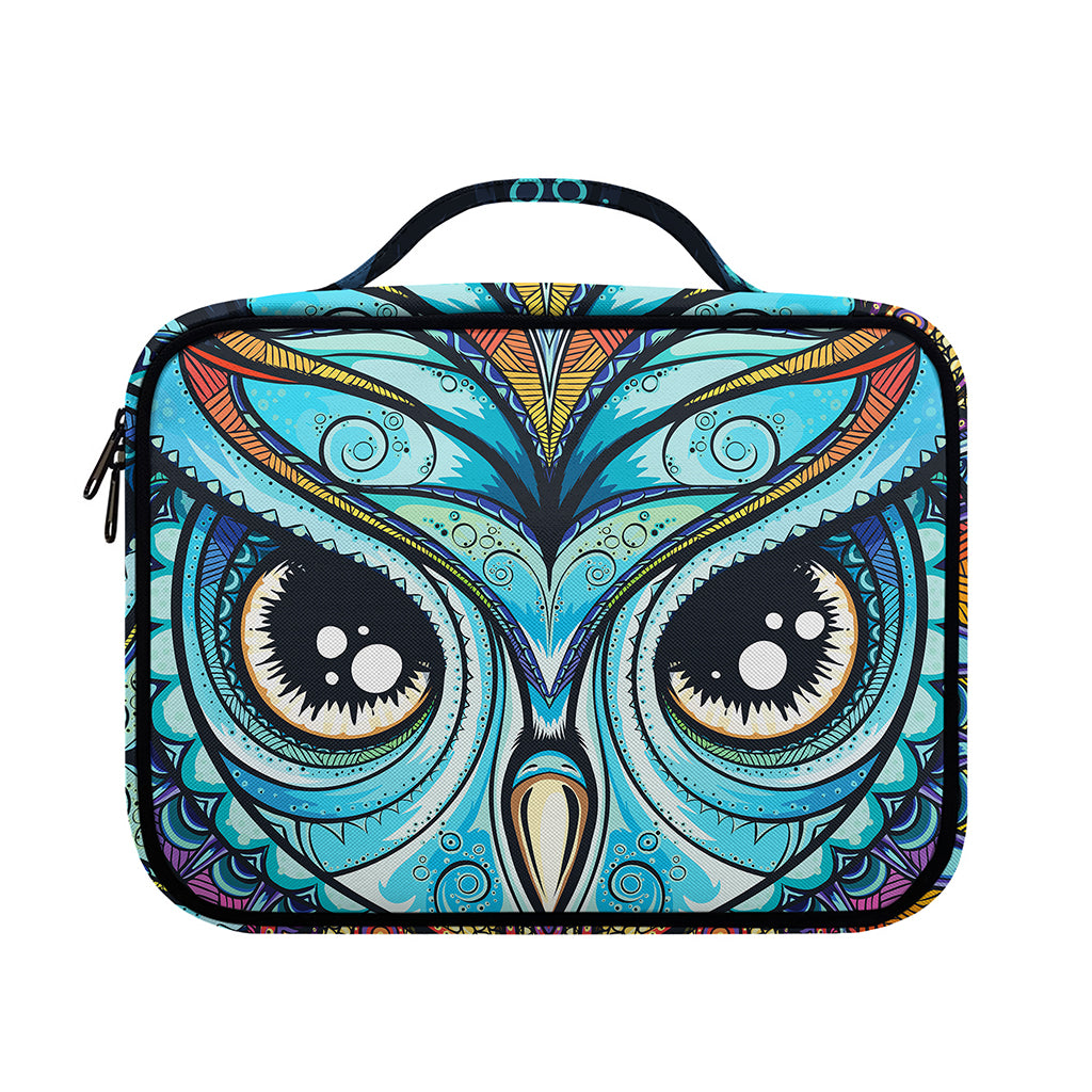 Colorful Tribal Owl Print Briefcase Bible Bag