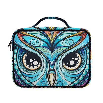 Colorful Tribal Owl Print Briefcase Bible Bag