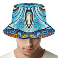 Colorful Tribal Owl Print Bucket Hat