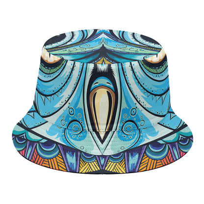 Colorful Tribal Owl Print Bucket Hat