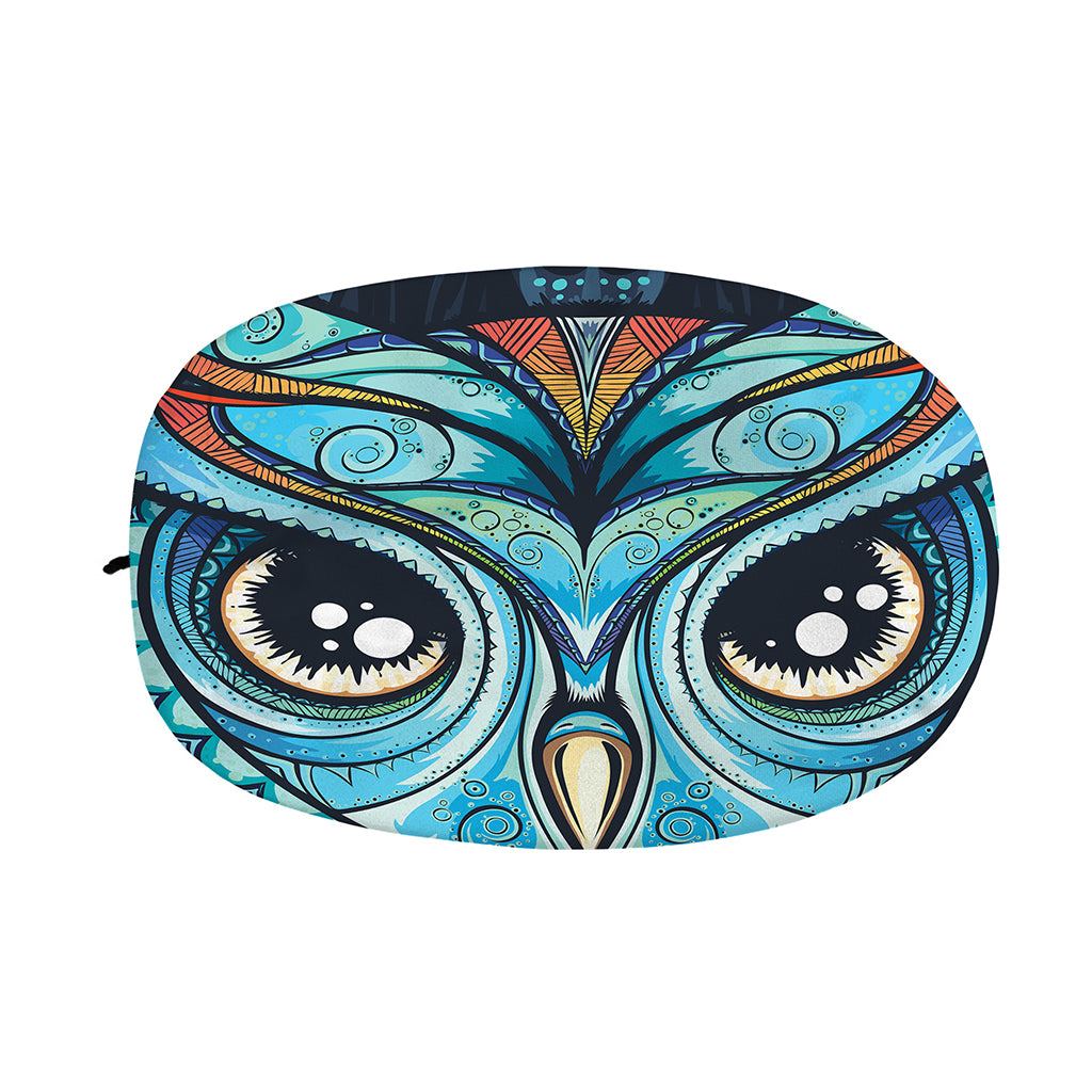 Colorful Tribal Owl Print Car Side Mirror Covers
