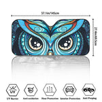 Colorful Tribal Owl Print Car Windshield Sun Shade