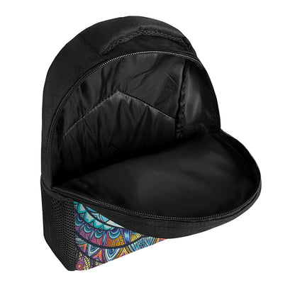 Colorful Tribal Owl Print Casual Backpack