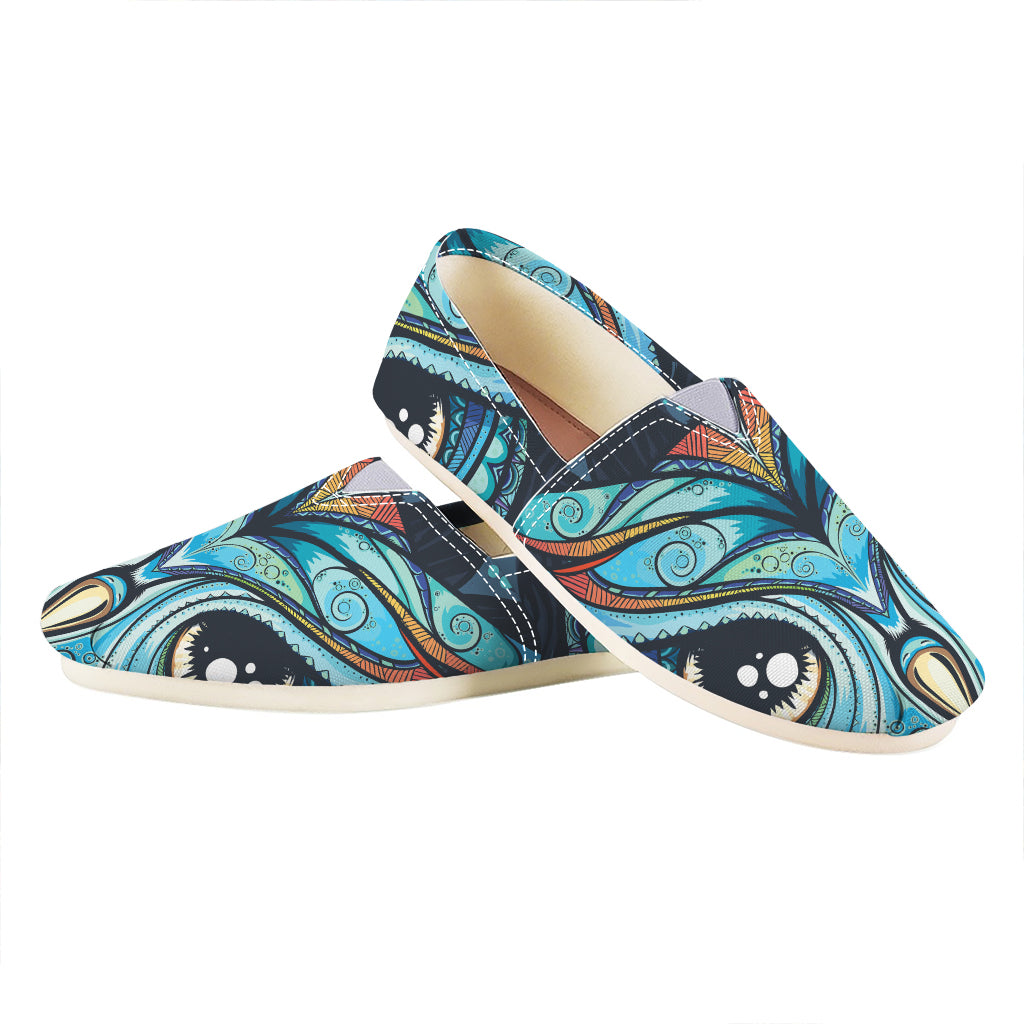 Colorful Tribal Owl Print Casual Shoes