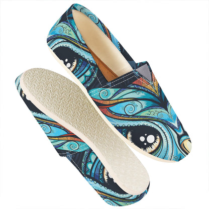 Colorful Tribal Owl Print Casual Shoes