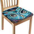 Colorful Tribal Owl Print Chair Cushion Cover