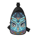 Colorful Tribal Owl Print Sling Bag
