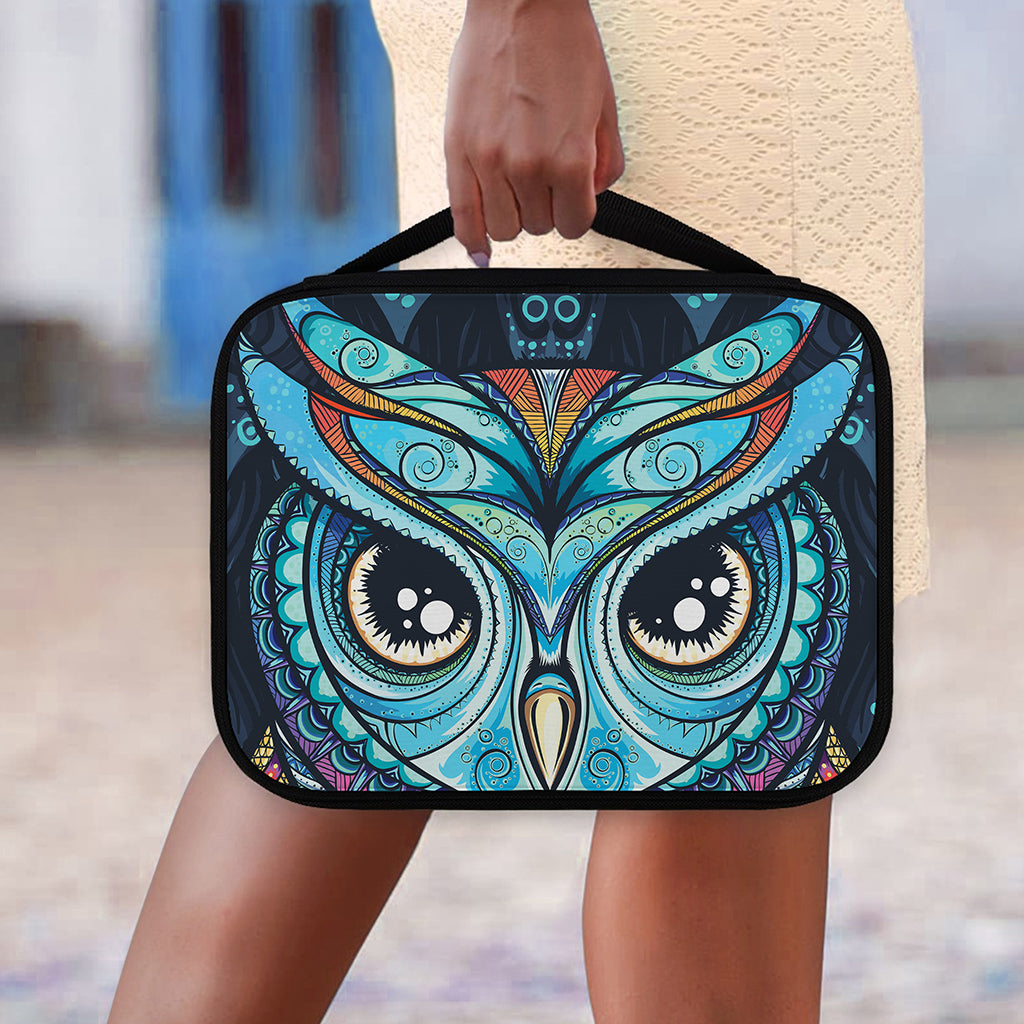 Colorful Tribal Owl Print Classic Bible Case