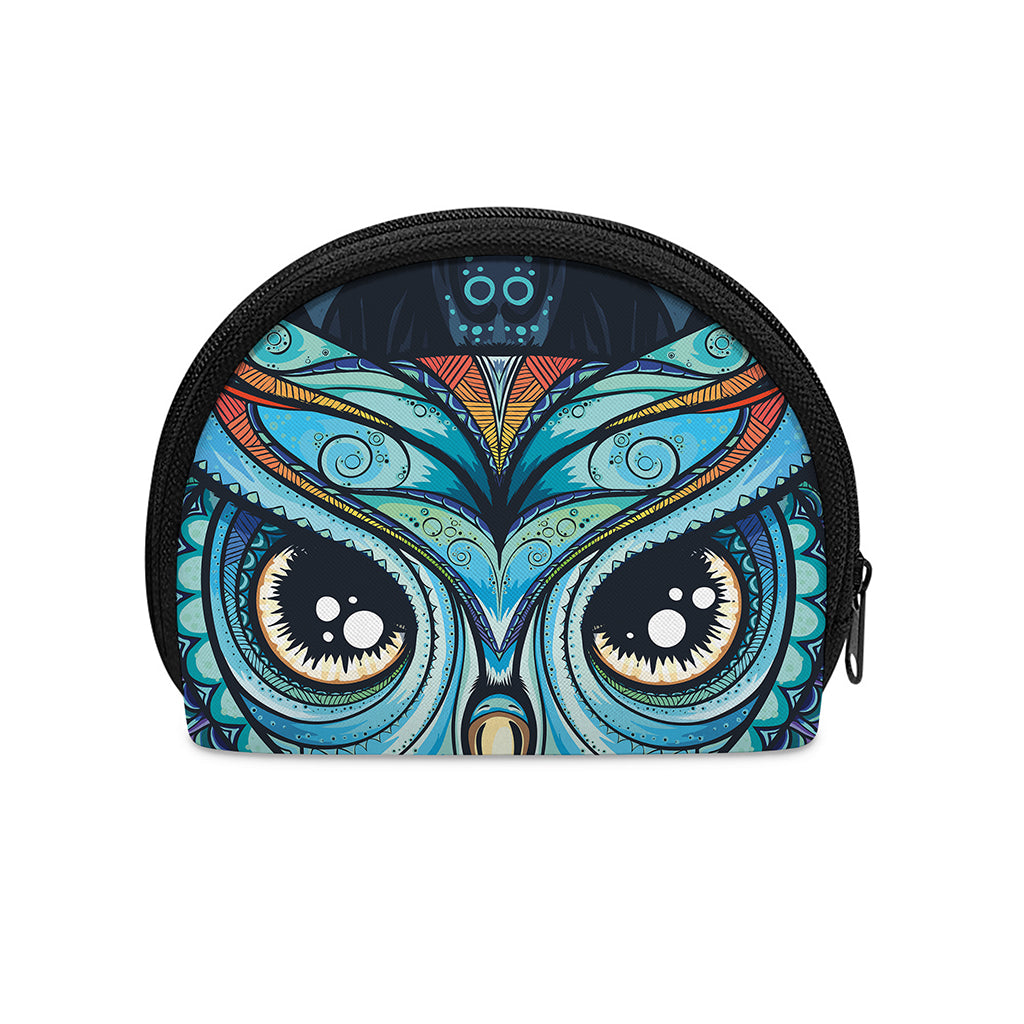 Colorful Tribal Owl Print Coin Purse