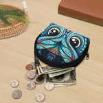 Colorful Tribal Owl Print Coin Purse
