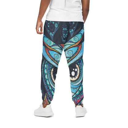 Colorful Tribal Owl Print Cotton Pants
