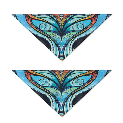 Colorful Tribal Owl Print Dog Bandana