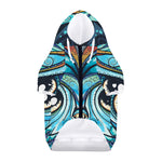 Colorful Tribal Owl Print Dog Zip Up Hoodie
