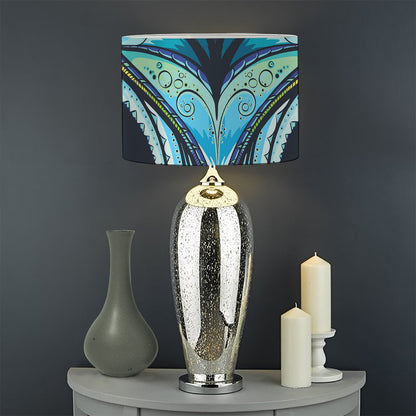 Colorful Tribal Owl Print Drum Lamp Shade