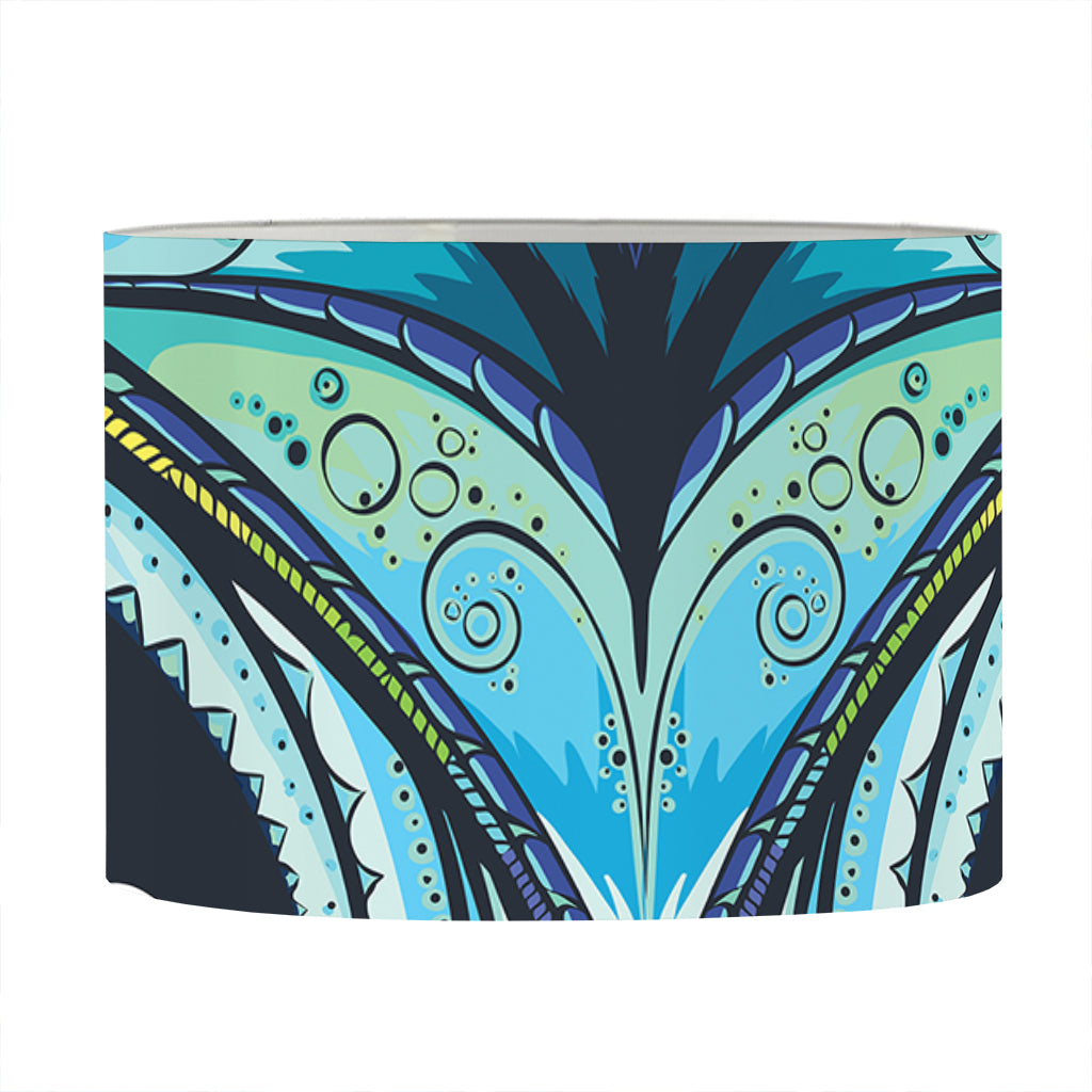 Colorful Tribal Owl Print Drum Lamp Shade