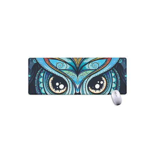 Colorful Tribal Owl Print Extended Mouse Pad