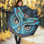 Colorful Tribal Owl Print Foldable Umbrella