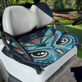 Colorful Tribal Owl Print Golf Cart Seat Cover