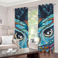 Colorful Tribal Owl Print Grommet Curtains