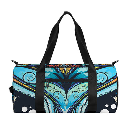 Colorful Tribal Owl Print Gym Bag