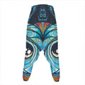 Colorful Tribal Owl Print Hammer Pants