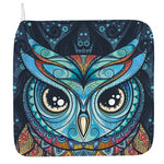 Colorful Tribal Owl Print Hand Towel